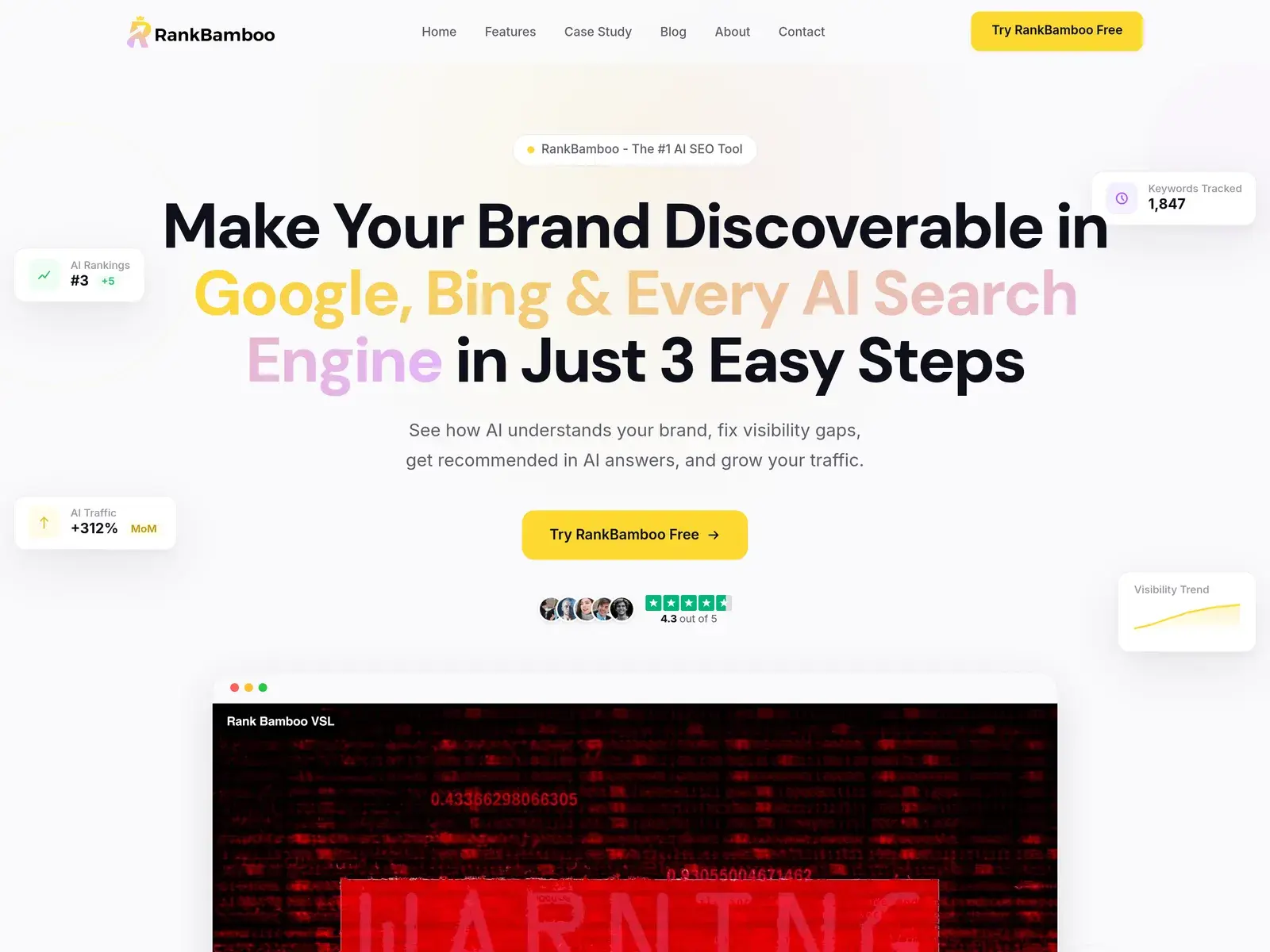RankBamboo — SaaS Product case study by Spiety