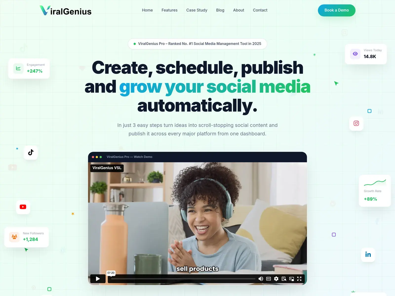 ViralGenius — SaaS Products case study by Spiety