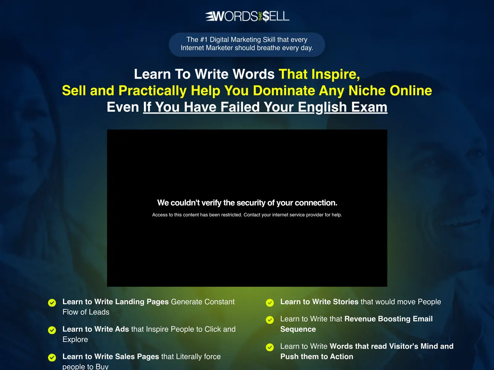 Words That Sell — Course Funnels case study by Spiety